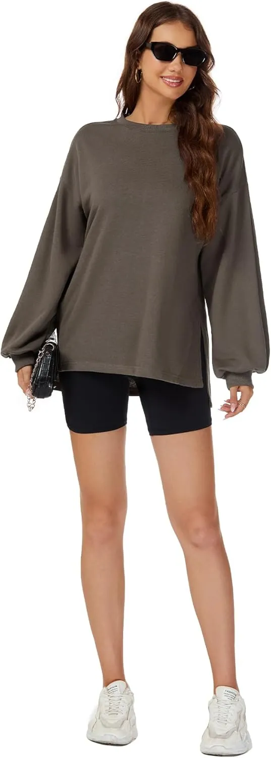 Taurus Womens Oversized Sweatshirts Crew Neck Pullover Sweaters Casual Comfy Fall Fashion Lantern Long Sleeve Tops