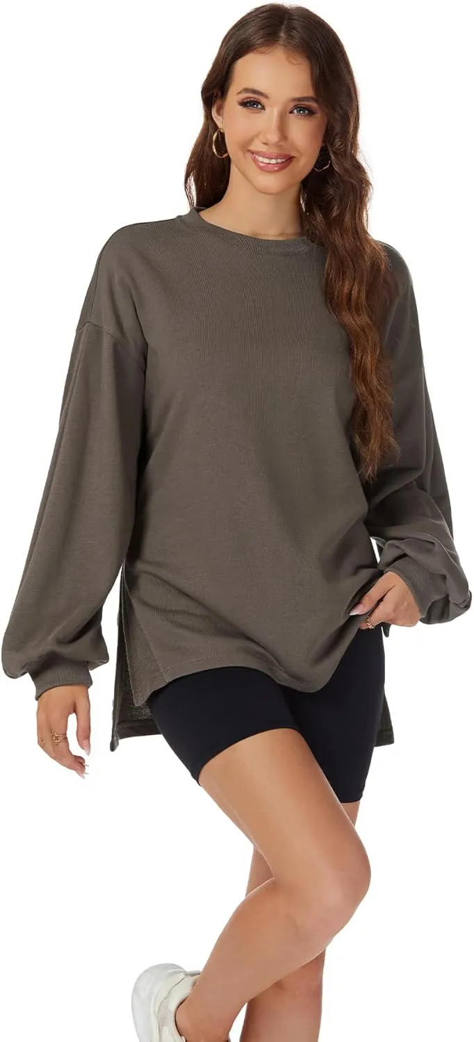 Taurus Womens Oversized Sweatshirts Crew Neck Pullover Sweaters Casual Comfy Fall Fashion Lantern Long Sleeve Tops