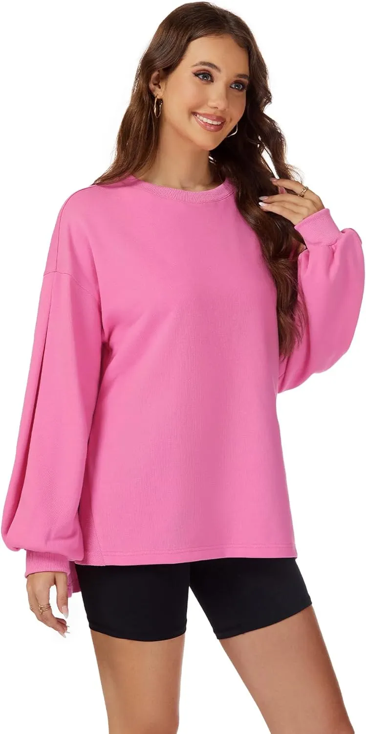 Taurus Womens Oversized Sweatshirts Crew Neck Pullover Sweaters Casual Comfy Fall Fashion Lantern Long Sleeve Tops