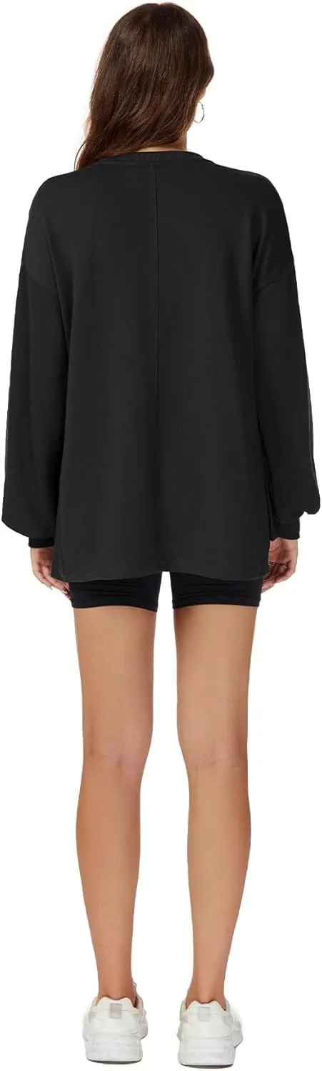 Taurus Womens Oversized Sweatshirts Crew Neck Pullover Sweaters Casual Comfy Fall Fashion Lantern Long Sleeve Tops