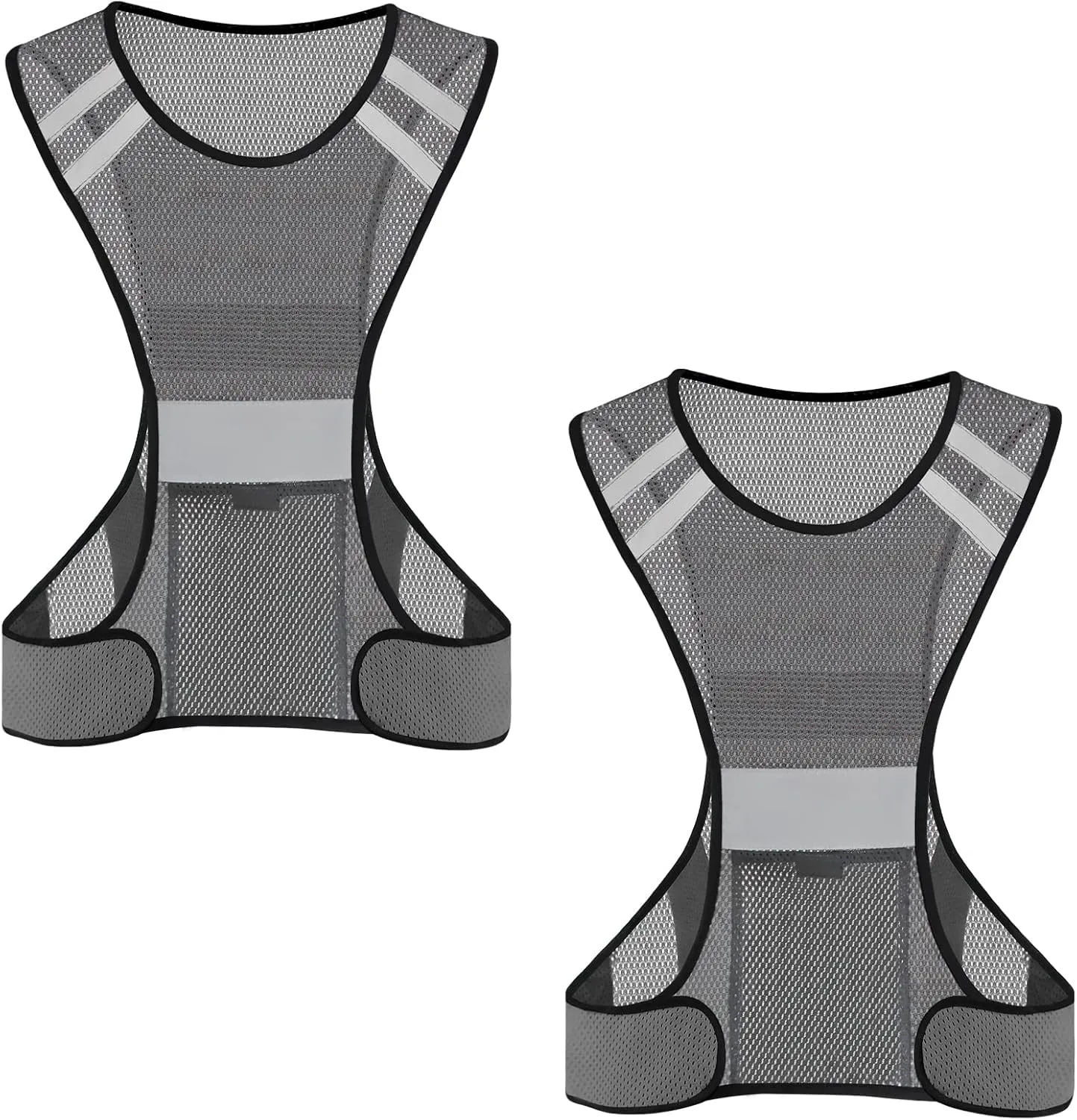 TCCFCCT Reflective Running Vest, High Visibility Running Gear with Large Pocket