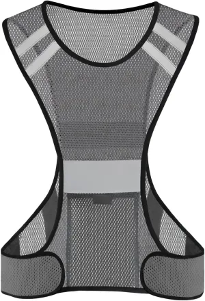 TCCFCCT Reflective Running Vest, High Visibility Running Gear with Large Pocket