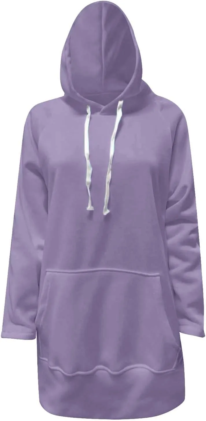The Warmy Oversized Hoodie Dress for Womens Hoodies Pullover Long Sleeve Hoodies with Pocket