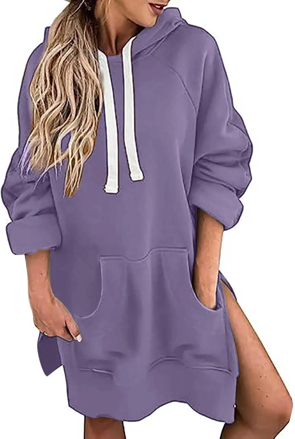 The Warmy Oversized Hoodie Dress for Womens Hoodies Pullover Long Sleeve Hoodies with Pocket