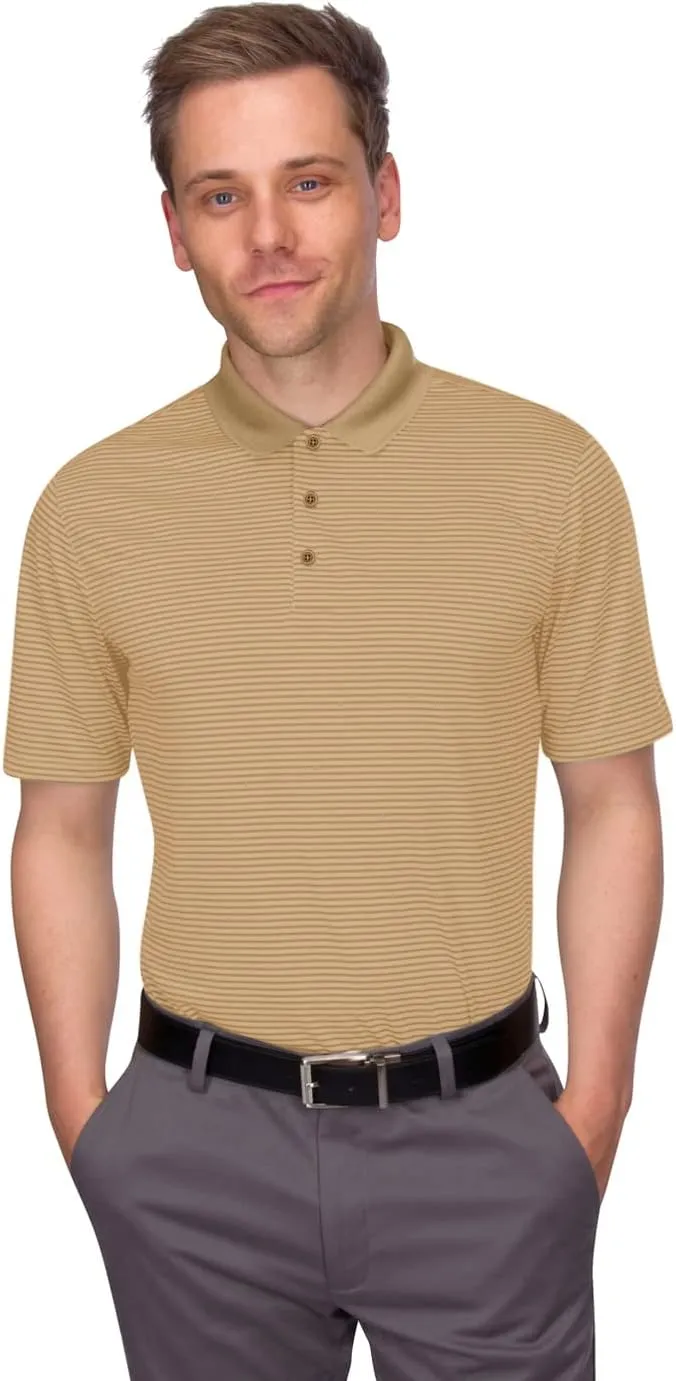 Three Sixty Six Quick Dry Golf Shirts for Men - Moisture Wicking Short-Sleeve Casual Polo Shirt