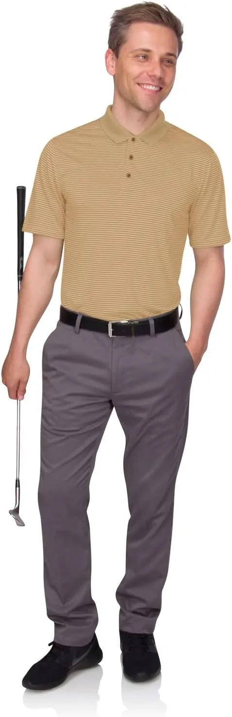 Three Sixty Six Quick Dry Golf Shirts for Men - Moisture Wicking Short-Sleeve Casual Polo Shirt