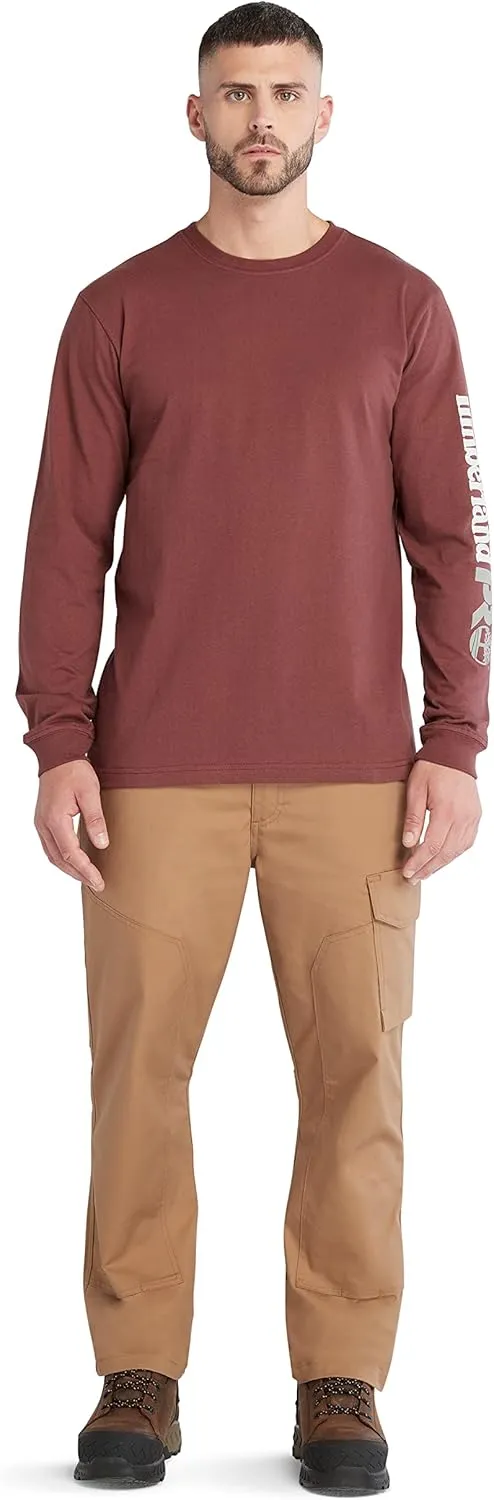 Timberland PRO mens Core Logo Long-sleeve Tshirt