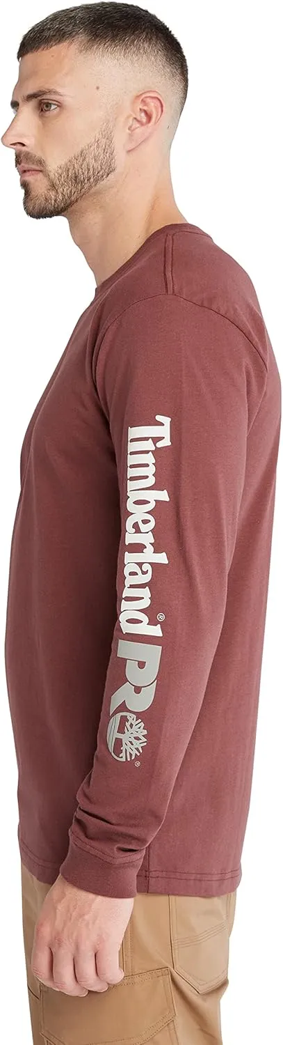 Timberland PRO mens Core Logo Long-sleeve Tshirt