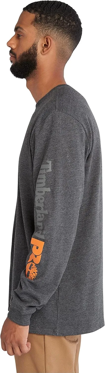 Timberland PRO mens Core Logo Long-sleeve Tshirt