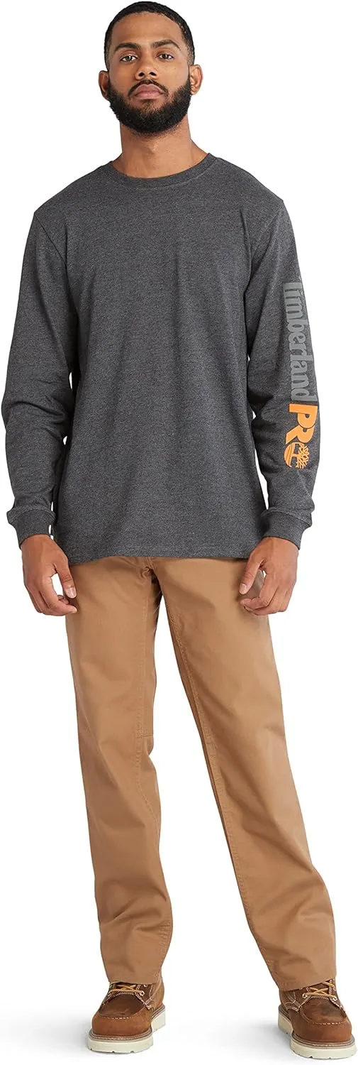 Timberland PRO mens Core Logo Long-sleeve Tshirt