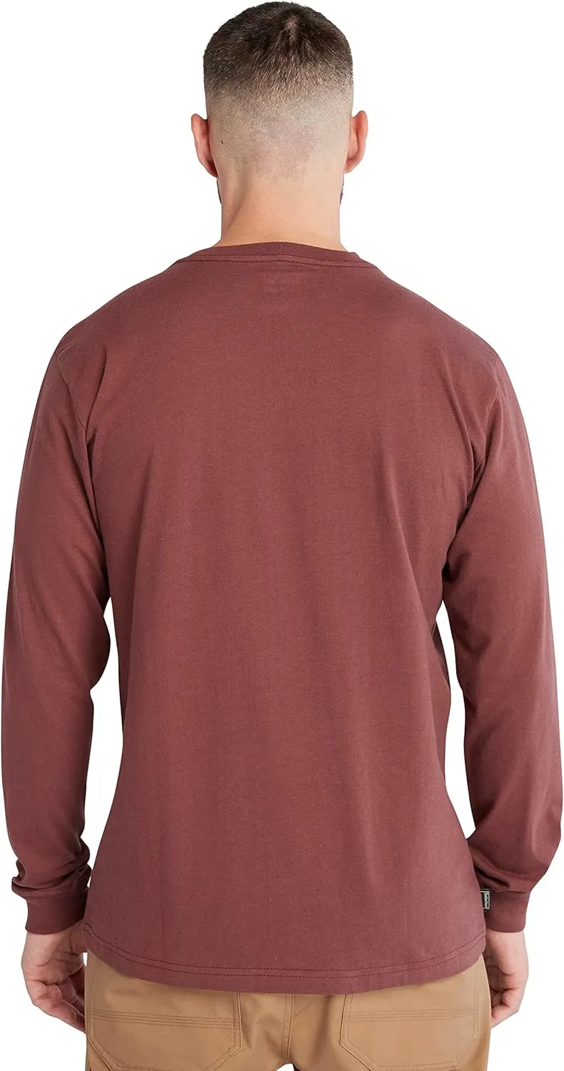 Timberland PRO mens Core Logo Long-sleeve Tshirt