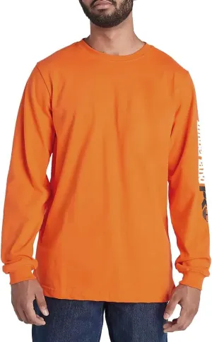 Timberland PRO mens Core Logo Long-sleeve Tshirt