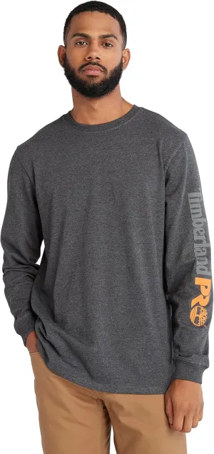 Timberland PRO mens Core Logo Long-sleeve Tshirt