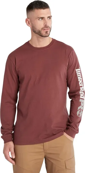 Timberland PRO mens Core Logo Long-sleeve Tshirt