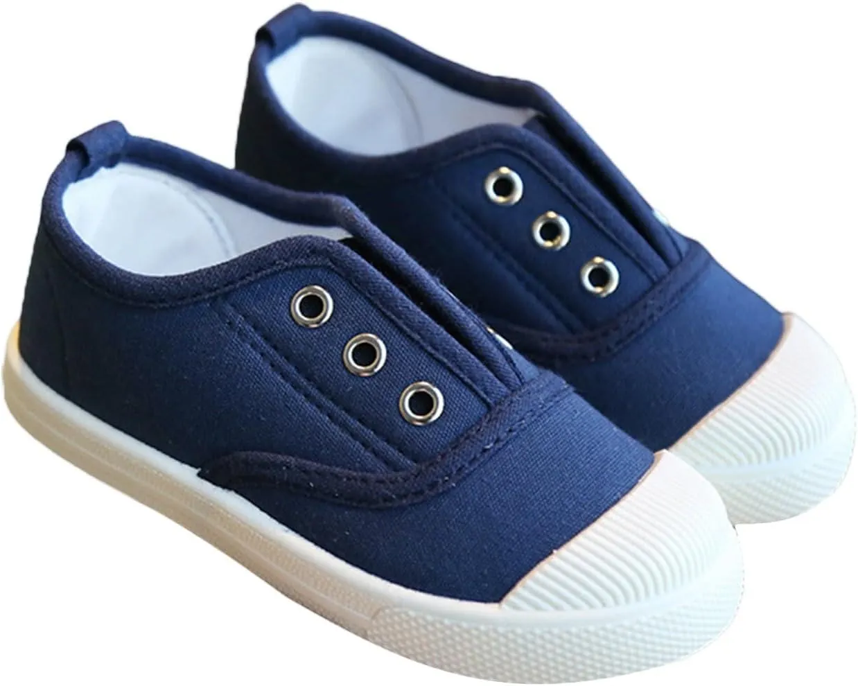 Toddler Kid Cushioned Canvas Shoes Fashion Girls Slip On Sneakers Cute Knit Cat Soft Durable Non Slip Loafers