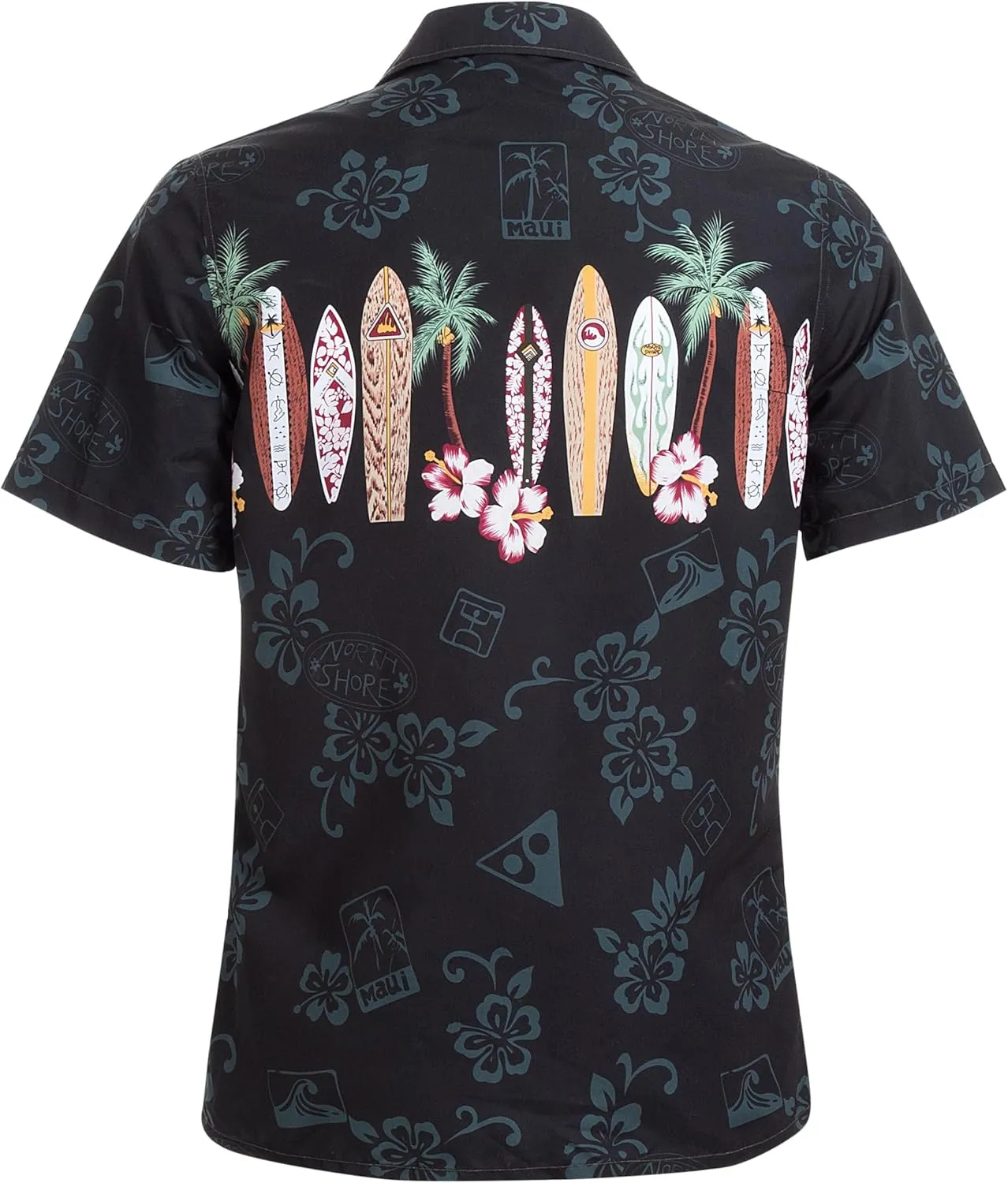 Tropical Storm Hawaiian Shirts for Men Short Sleeve Regular Fit Mens Floral Shirts
