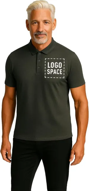 True Classic Short Sleeve Polo Shirts for Men - Cotton Men's Polo Shirts, Golf Shirt & Custom Polo - Collared Short Sleeve