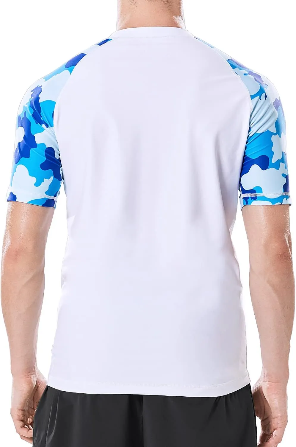 VAYAGER Men's Swim Shirts Rash Guard UPF 50  Quick Dry T-Shirt Loose Fit Water Surfing T Shirts
