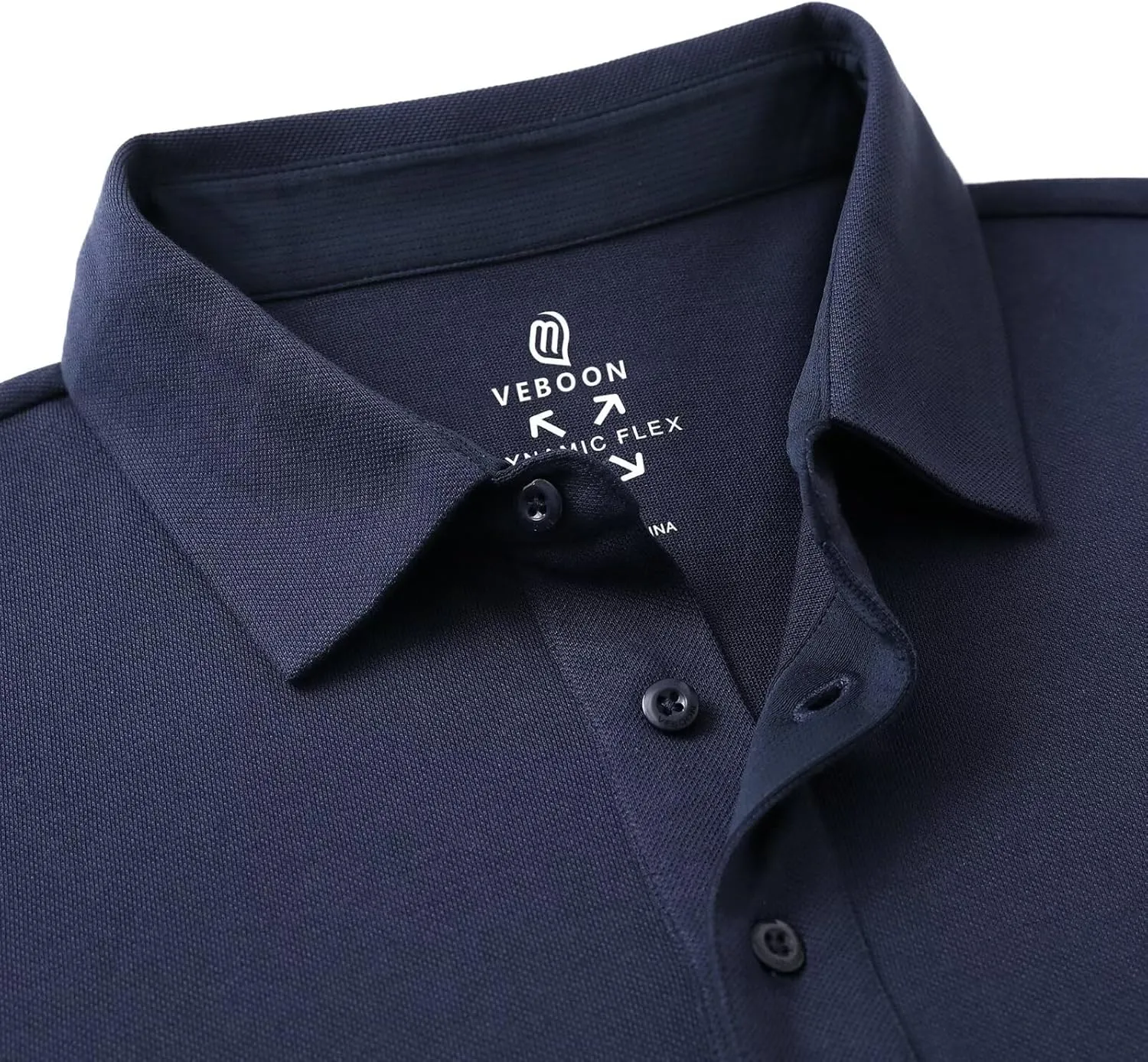 VEBOON Polo Shirts for Men Short Sleeve Cotton Blend Athletic Performance Classic Regular Fit Golf Shirts