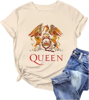 Vintage Rock Band Shirts Graphic Tees Women Country Music Concert Outfit Short Sleeve Tops