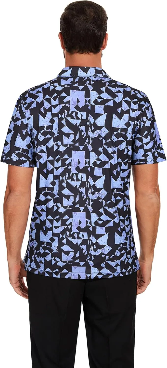 Viracy Men's Golf Shirts Short Sleeve Dry Fit Moisture Wicking Performance Mens Golf Polo Shirts S-3XL