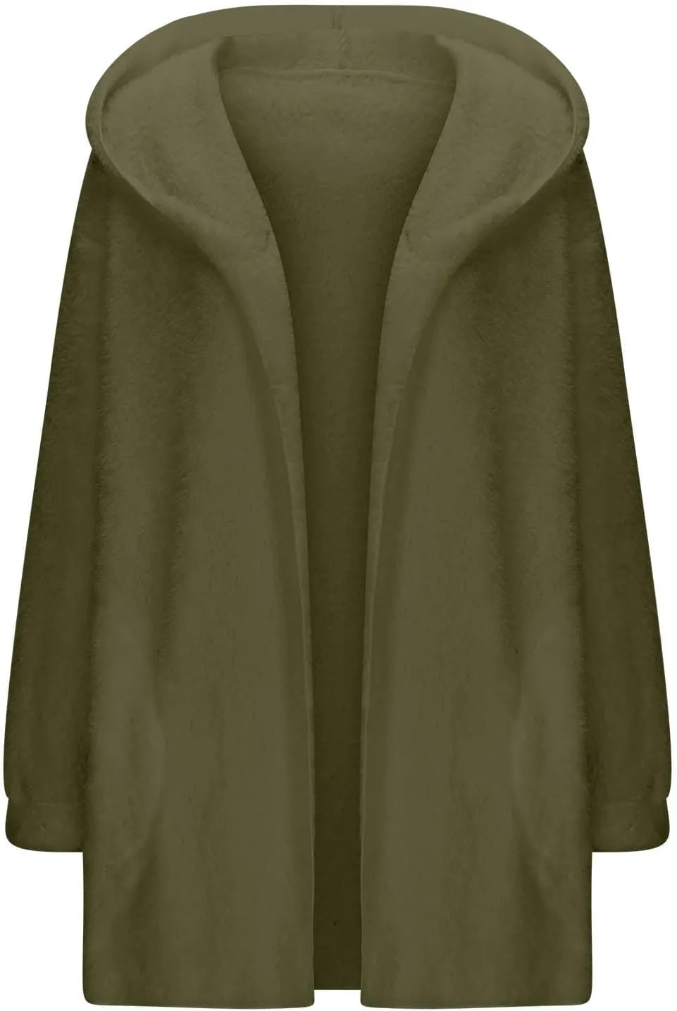 Winter Cardigan for Women Oversized Sherpa Jacket Fleece Long Sleeve Hoodies Casual Warm Coat Loose Fit Tops