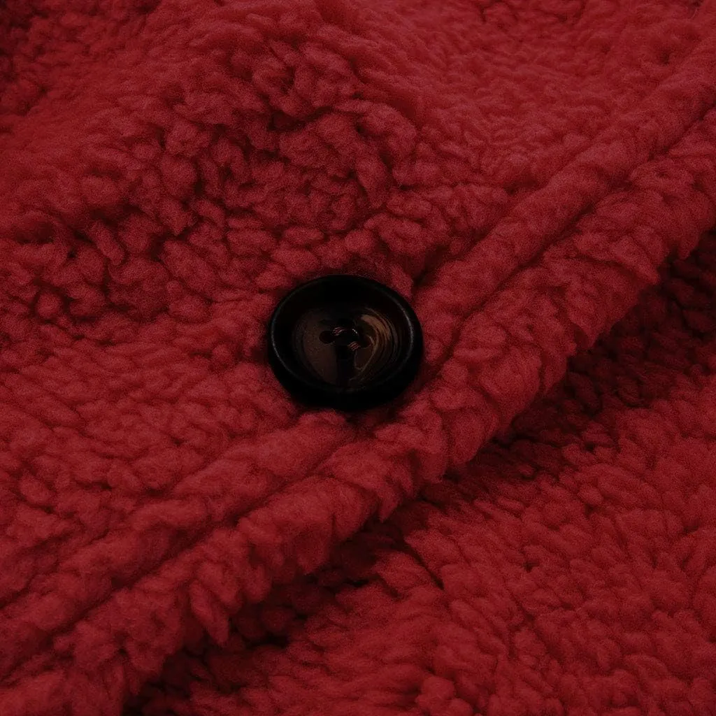 Winter Coat for Women 2024 Soft Fleece Jacket Fuzzy Sherpa Cardigan Open Front Fleece Button Down Warm Casual Sweater