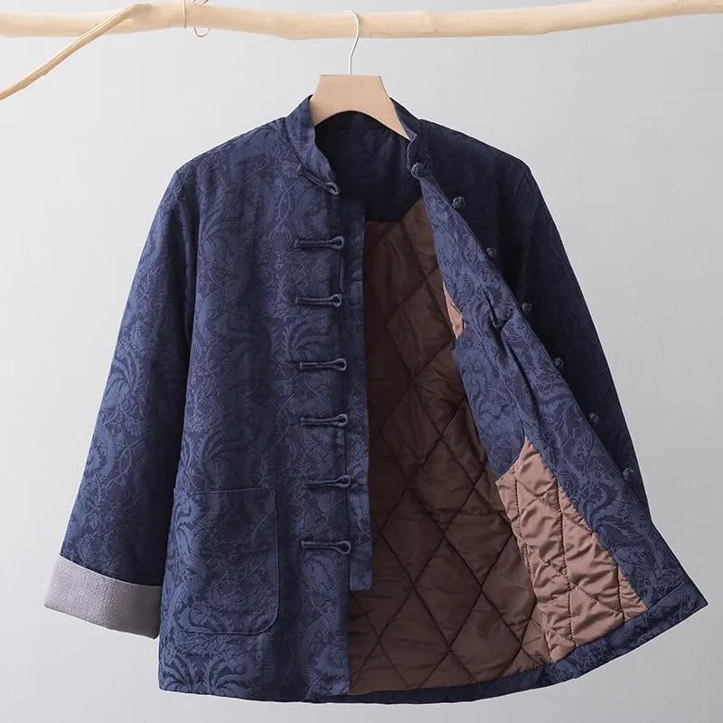 Winter cotton-padded jacket for mens, Chinese style, thickened warm jacket,