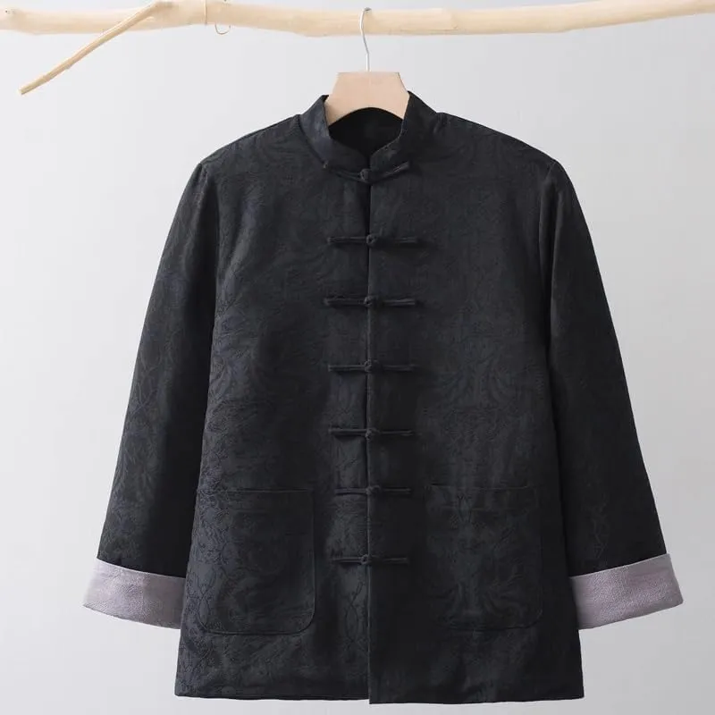 Winter cotton-padded jacket for mens, Chinese style, thickened warm jacket,