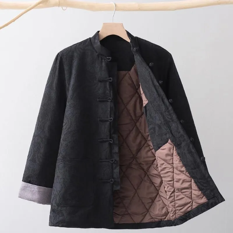 Winter cotton-padded jacket for mens, Chinese style, thickened warm jacket,