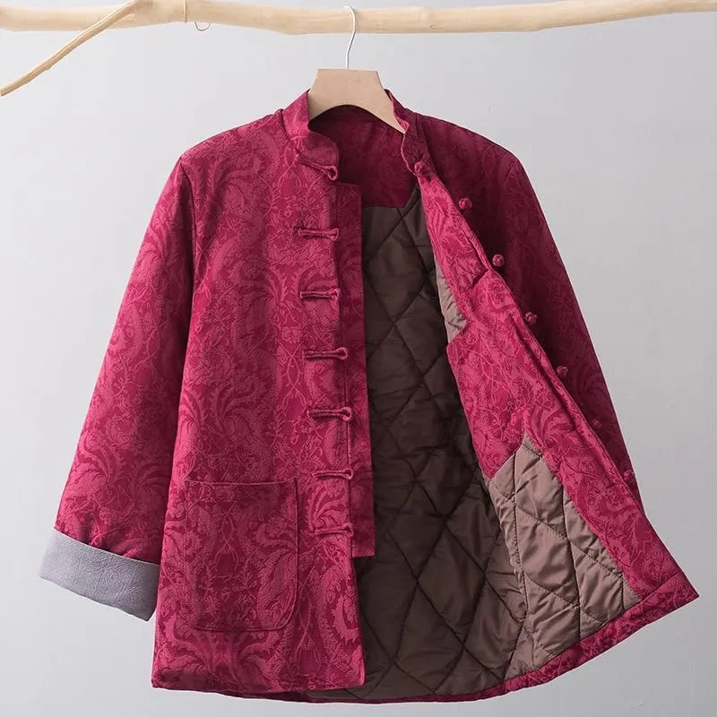 Winter cotton-padded jacket for mens, Chinese style, thickened warm jacket,