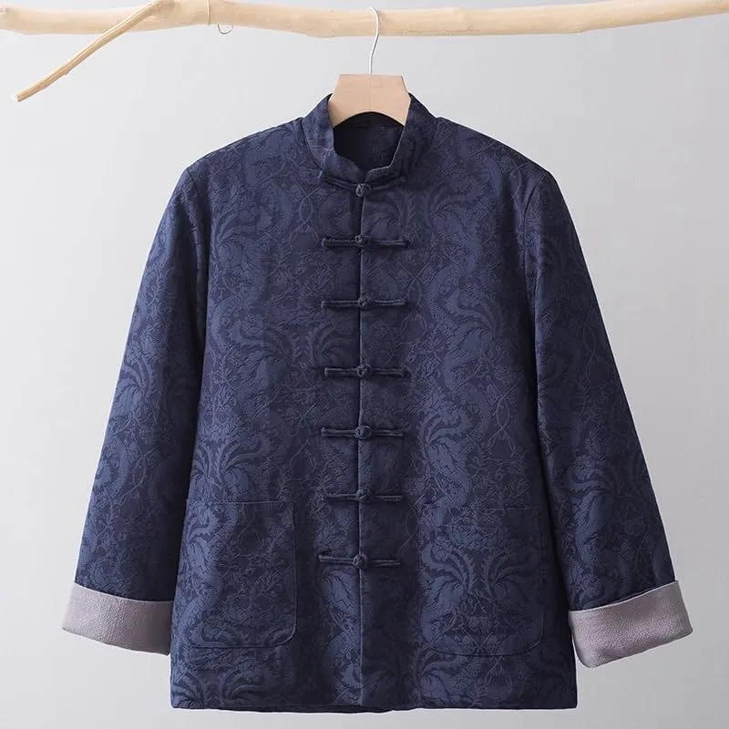 Winter cotton-padded jacket for mens, Chinese style, thickened warm jacket,