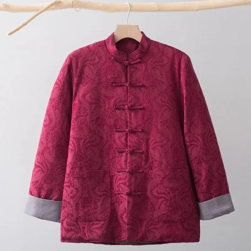 Winter cotton-padded jacket for mens, Chinese style, thickened warm jacket,