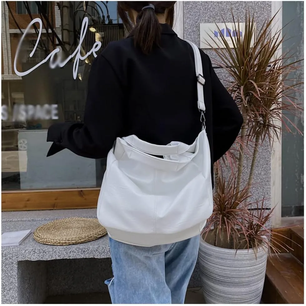 Women Hobo Handbags Tote Bags Soft Leather Shoulder Bag Satchel Large Purse with Adjustable Shoulder Strap