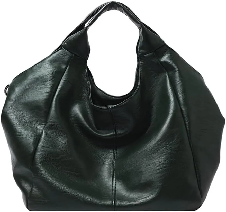 Women Hobo Handbags Tote Bags Soft Leather Shoulder Bag Satchel Large Purse with Adjustable Shoulder Strap