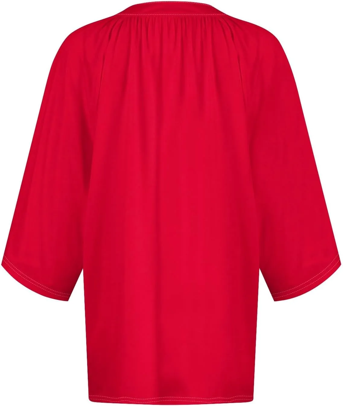 Womens 3/4 Length Sleeve Tops Casual V Neck Summer Shirts Loose Fit Three Quarter Length Sleeve Blouse