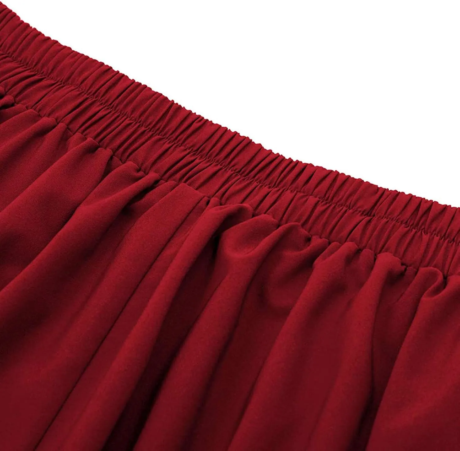 Women's Boho Maxi Skirt A Line Long Skirt Stretch Lace Fit Ladies Soft Waist Tight Lady Plain Skirts for Women