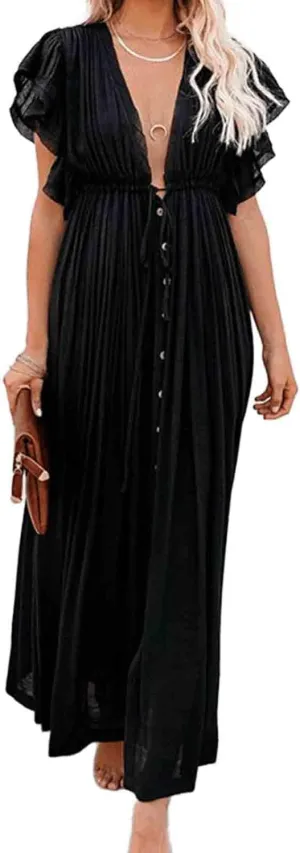 Women's cardigans, vacation beach coats, sun protection gowns, long skirts, bikinis, and hoodies