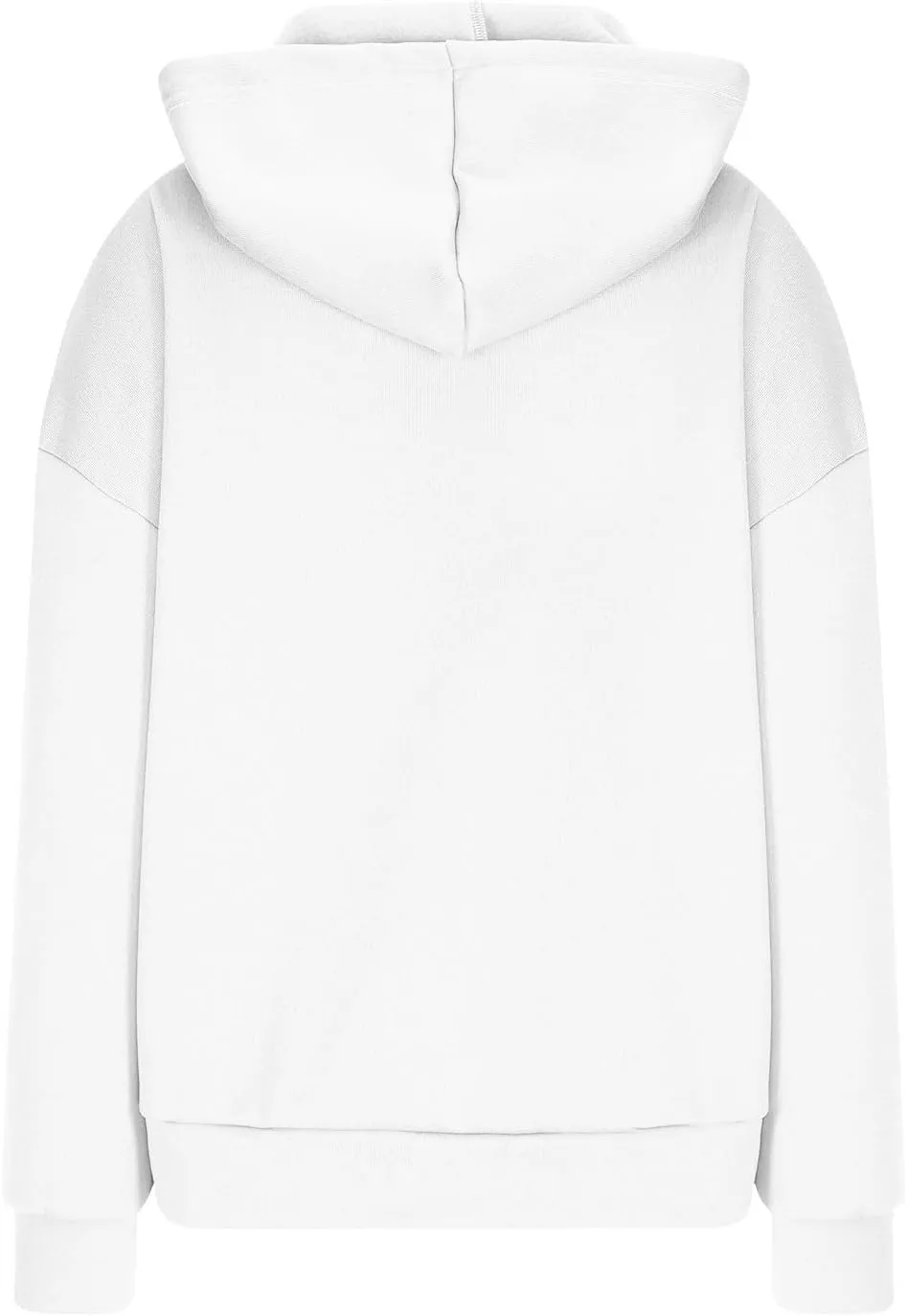Womens Fleece Y2K Hoodie Baggy Casual Cotton Oversized Sweatshirt Drop Shoulder Lightweight Pullover Tops Winter Coat