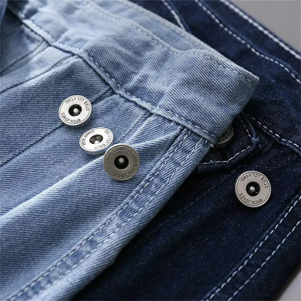 Women's High Waisted Pleated Long Denim Skirts 2025 Spring Elegant Pockets Split Jeans Skirts