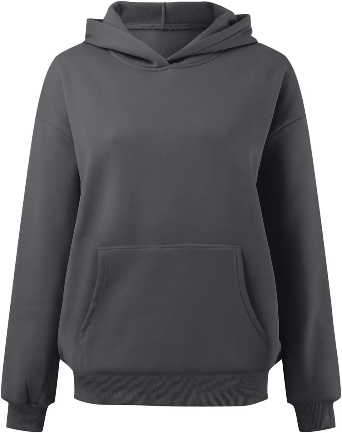 Womens Hoodies Oversized Sweatshirts Pullover Fleece Sweaters Long Sleeve With Pockets Winter Fall Outfits Y2k Clothes
