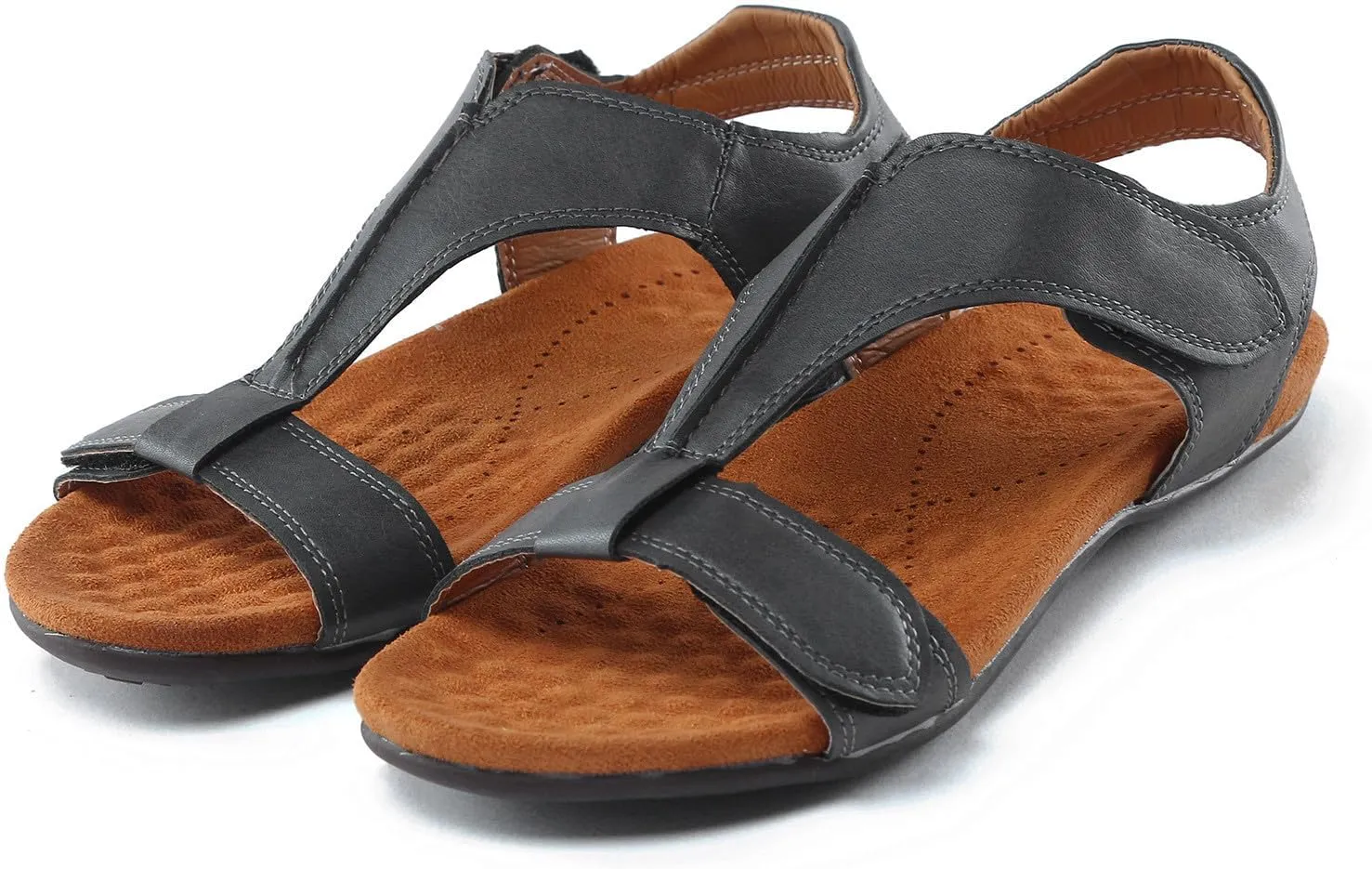 Women's Orthopedic Arch Support Sandals Summer Comfortable Walking Flat Beach Sandals Casual Dressy Mens Beach Flip Flops Size 9