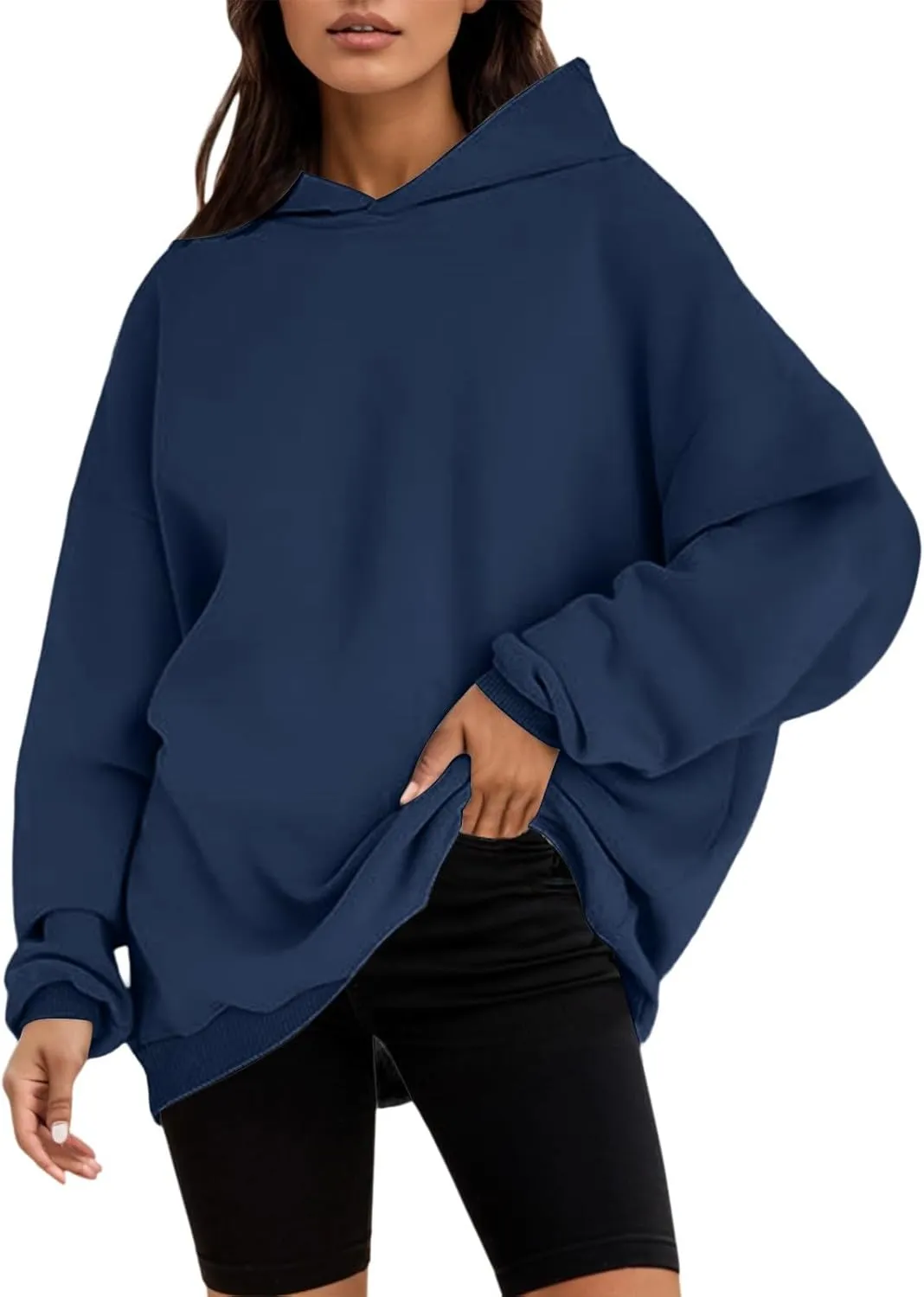 Womens Oversized Hoodies Sweatshirts Fleece Hooded Pullover Tops Sweaters Casual Loose Comfy Fall Fashion Outfits Clothes