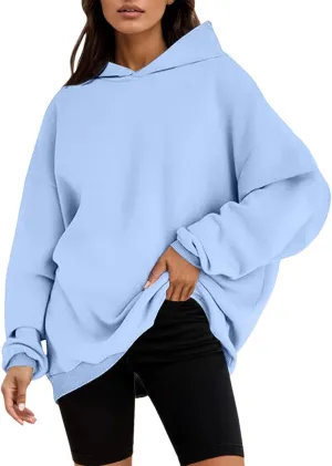 Womens Oversized Hoodies Sweatshirts Fleece Hooded Pullover Tops Sweaters Casual Loose Comfy Fall Fashion Outfits Clothes