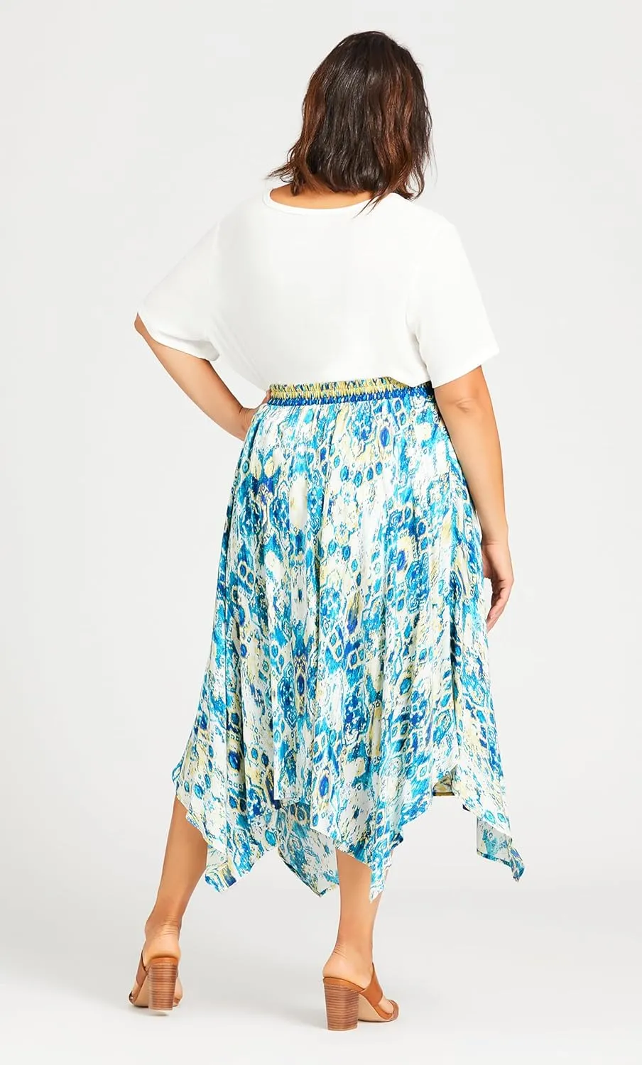 Women's Plus Size Skirt-Jess Hanky Hem