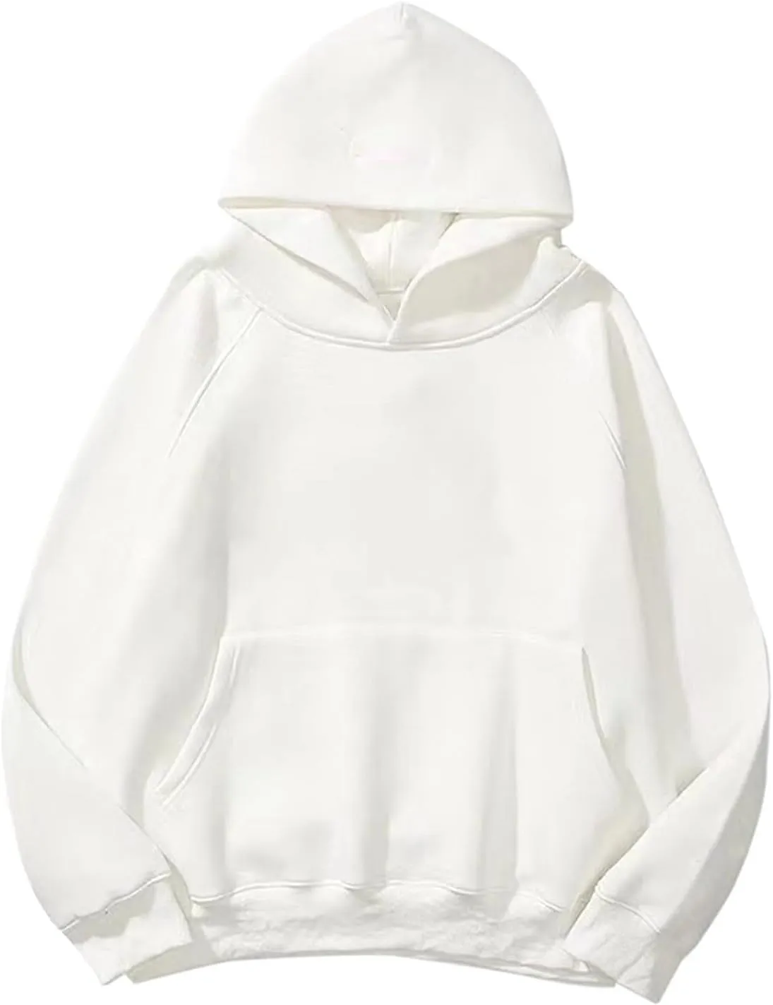 Womens Solid Basic Hoodies Fleece Hooded Sweatshirts Long Sleeve Shirts Pullover Fall Fashion Y2K Outfits Clothes Pocket