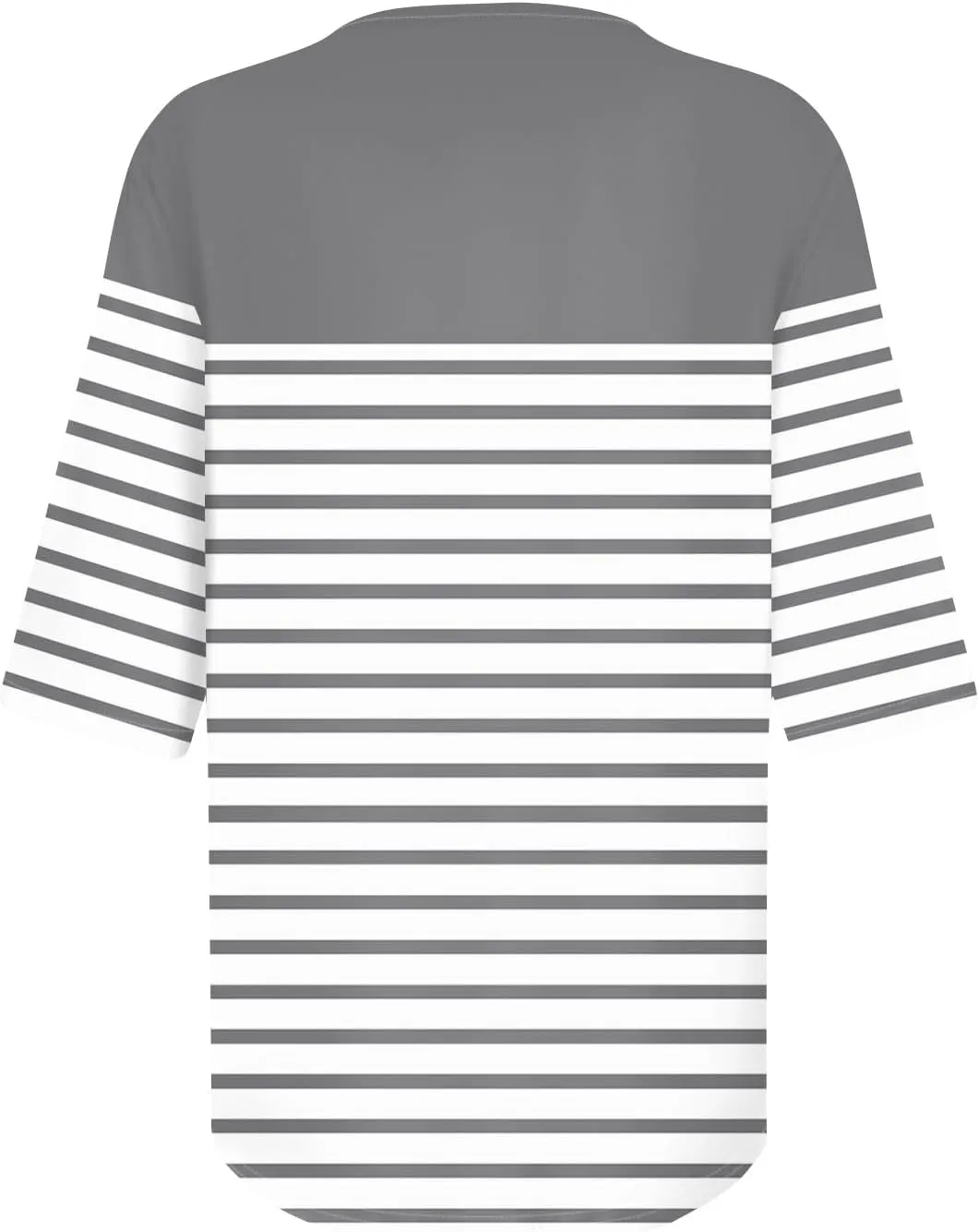 Womens Summer Tops Elbow Sleeve Tops Women Button Down T Shirts Scoop Neck Striped Floral Blouses Dressy Casual