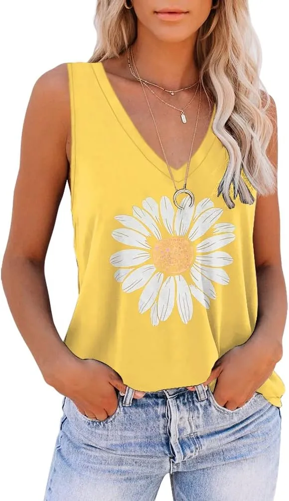 Womens Tank Tops Sleeveless Yoga Shirts Summer Tops Loose Fit Running Athletic Shirts