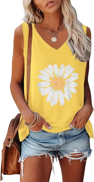 Womens Tank Tops Sleeveless Yoga Shirts Summer Tops Loose Fit Running Athletic Shirts