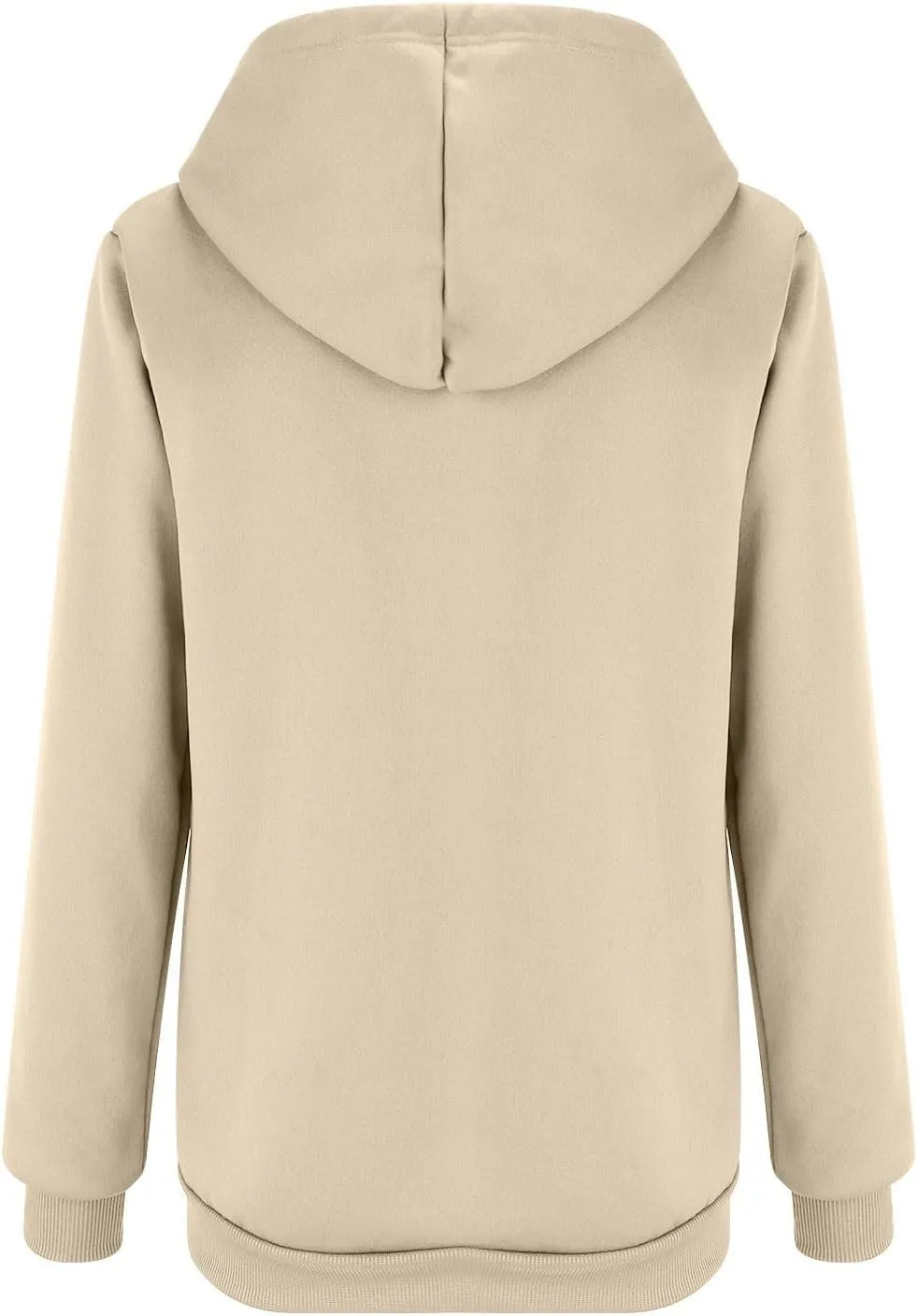 Womens Thick Wool Zip Up Hoodies Long Sleeve Sweatshirts Winter Fall Outfits Oversized Sweaters Casual